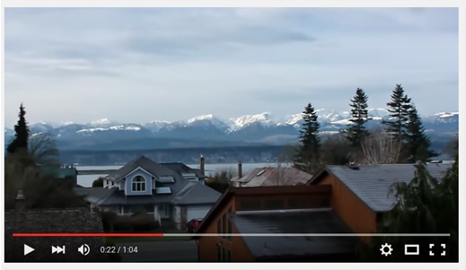 South view from the townhouses at 1653 Comox Ave Comox